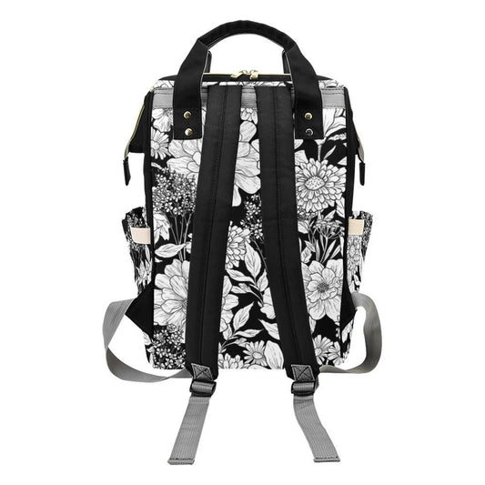 Boho Diaper Bag Backpack Celestial Witchy Goth Baby Shower Gift Idea Insulated Travel Bottle Cooler Boho Moms Dads New Parents Newborn