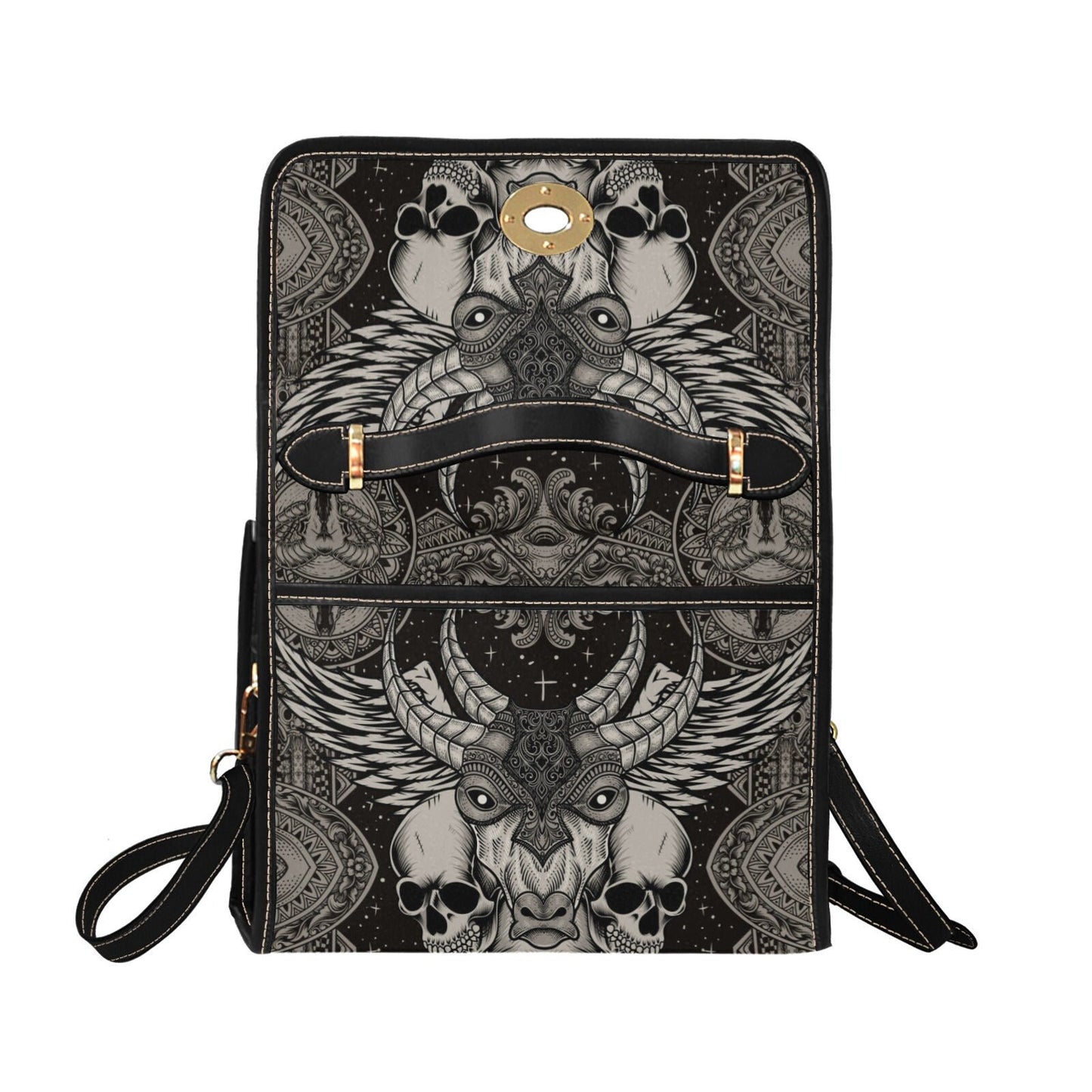 Skull Goth Satchel Bag, Pastel Goth Purse, Nu Goth, Occult Symbol, Kawaii Goth, Alternative Girls, Esoteric Symbol, Witchy Vibes
