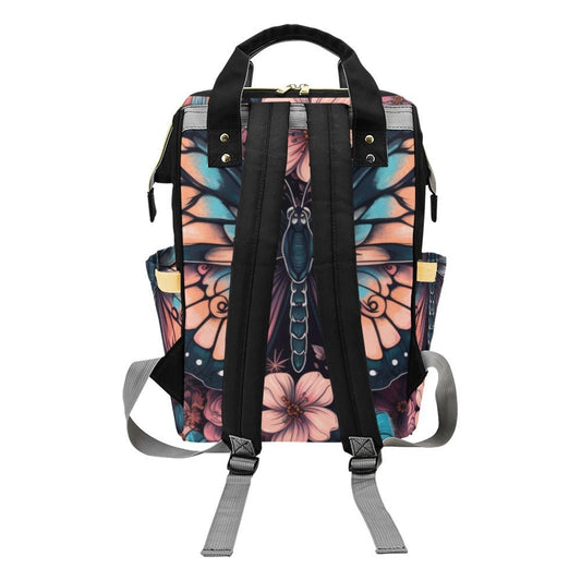 Celestial Butterflies Diaper Bag, Forestcore Diaper Backpack, Dark Cottagecore Baby Bag, Witchy Diaper Bag, Witchcore Baby Fairy Grunge Mama