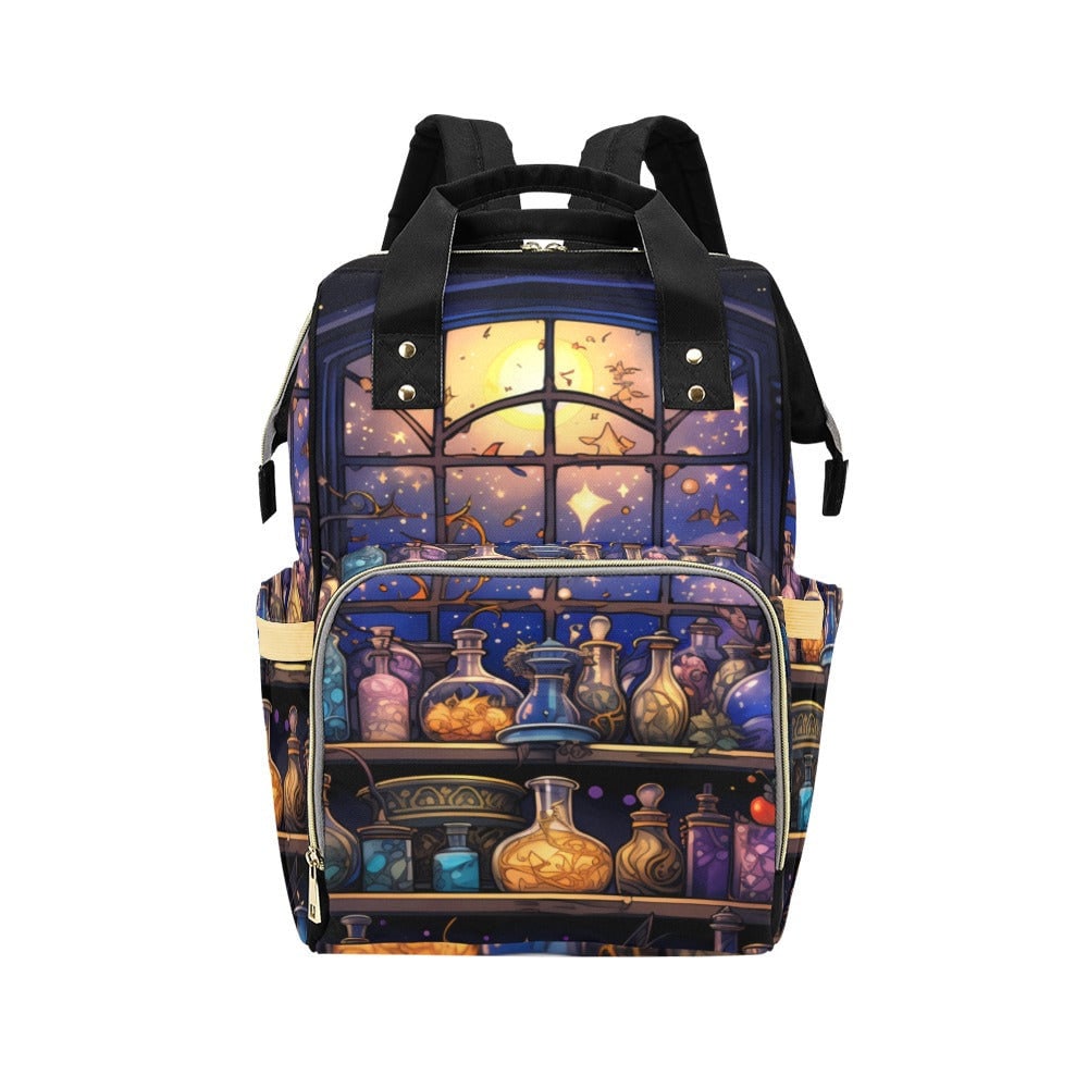 Witchy Diaper Backpack Goth Baby Stuff WItchy Baby Bag Creepy Cute Spoopy Cats Nappy Bag Spooky Cute Diaper Bag WItchy Mom Baby Gifts