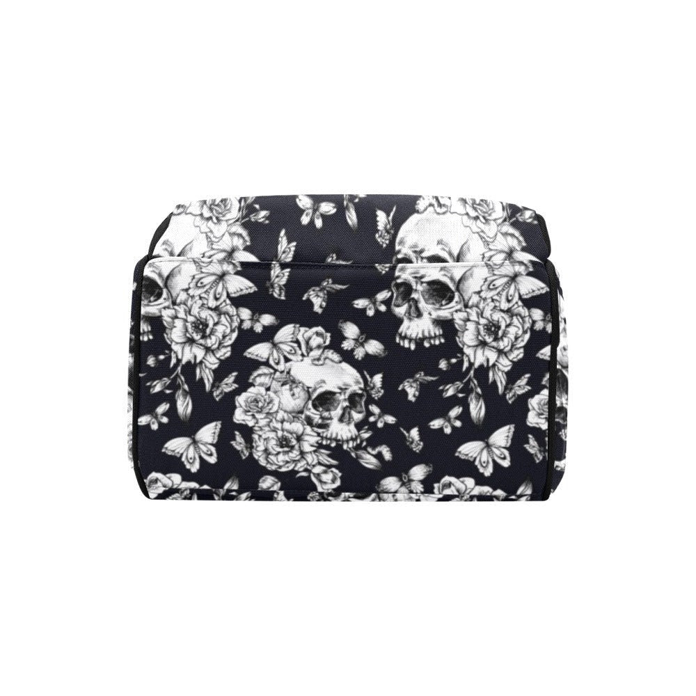 Vintage Skull Diaper Bag, Dark Anatomy Diaper Bag, Whimsigoth Baby Accessories, Dark Academia Baby Bag Alternative Mom Backpack Diaper Bag
