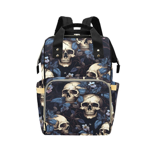 Vintage Skull Diaper Bag, Dark Anatomy Diaper Bag, Whimsigoth Baby Accessories, Dark Academia Baby Bag Alternative Mom Backpack Diaper Bag