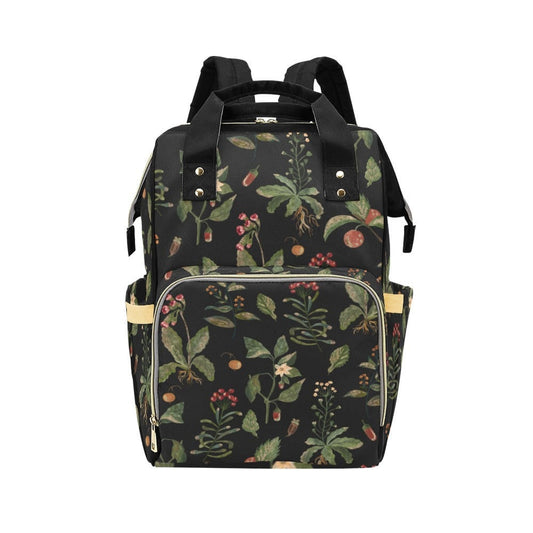 Vintage Woodland Diaper Bag, Dark Nature Diaper Backpack, Dark Forestcore Baby Bag, Witchy Diaper Bag, Naturalist Baby Bag Goblincore Diaper