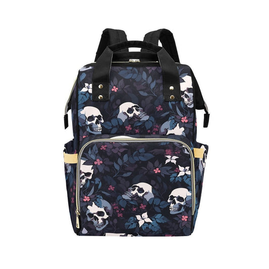 Vintage Skull Diaper Bag, Dark Anatomy Diaper Bag, Whimsigoth Baby Accessories, Dark Academia Baby Bag Alternative Mom Backpack Diaper Bag