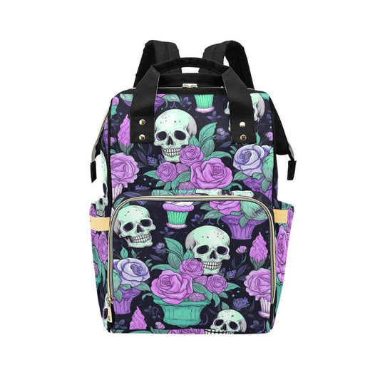 Pastel Witch Diaper Backpack, Pastel Goth Baby Bag, Creepy Cute Witchy Goth Nappy Bag, Spooky Cute Diaper Bag, Witchy Goth Mom Shower Gifts