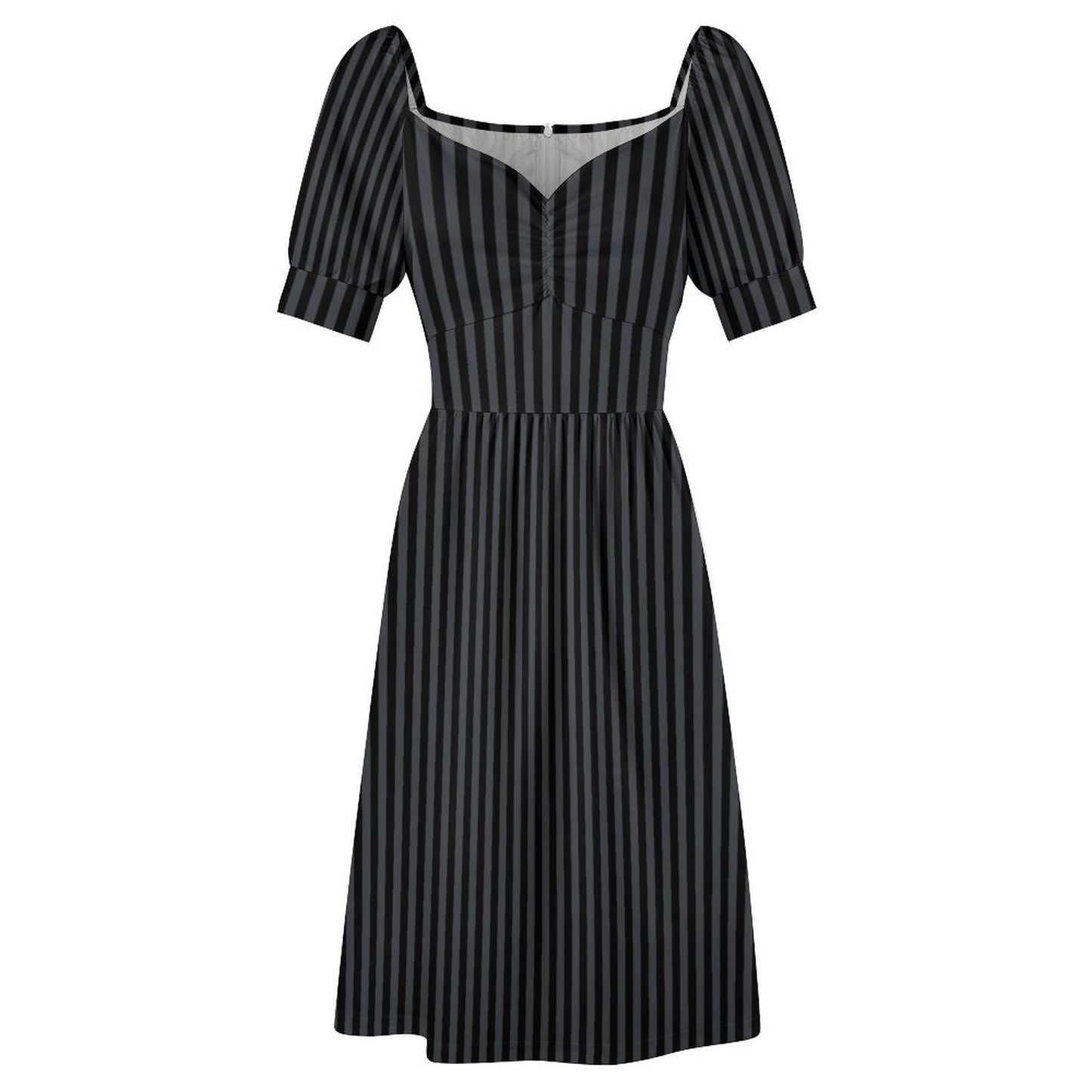 Dress Sweetheart Neck Puff Sleeve Mini Dress