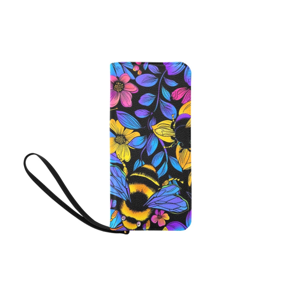 bumblebee-retro-2 Women's Clutch Purse (Model 1637)