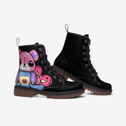 Mushroom Forest Combat Boots, Fairycore Witchy Shoes, Woodland Magic Fashion, Cottagecore Fantasy Footwear