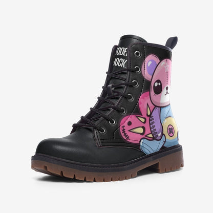 Mushroom Forest Combat Boots, Fairycore Witchy Shoes, Woodland Magic Fashion, Cottagecore Fantasy Footwear