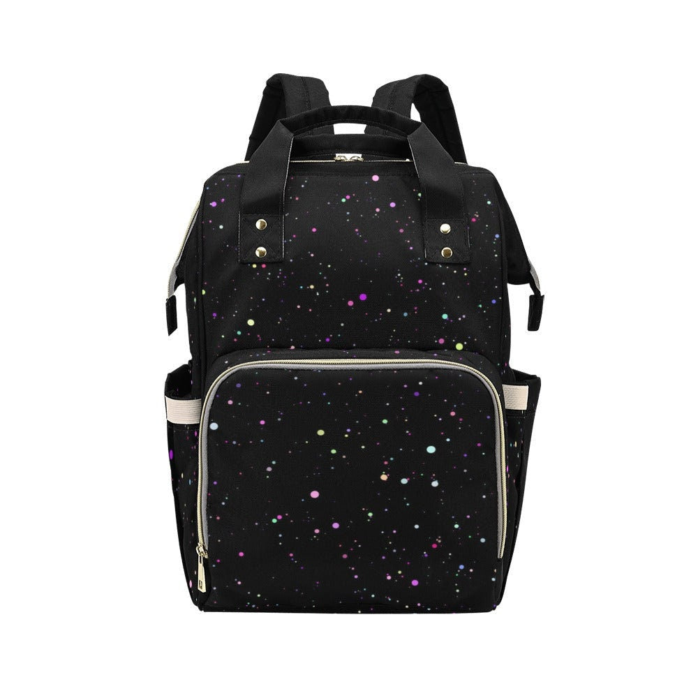 Galaxy Mom Backpack, Astronomy Diaper Bag, Celestial School Bag, Cute Space Nursery Backpack for Trendy Moms, Cosmic Travel Baby Bag