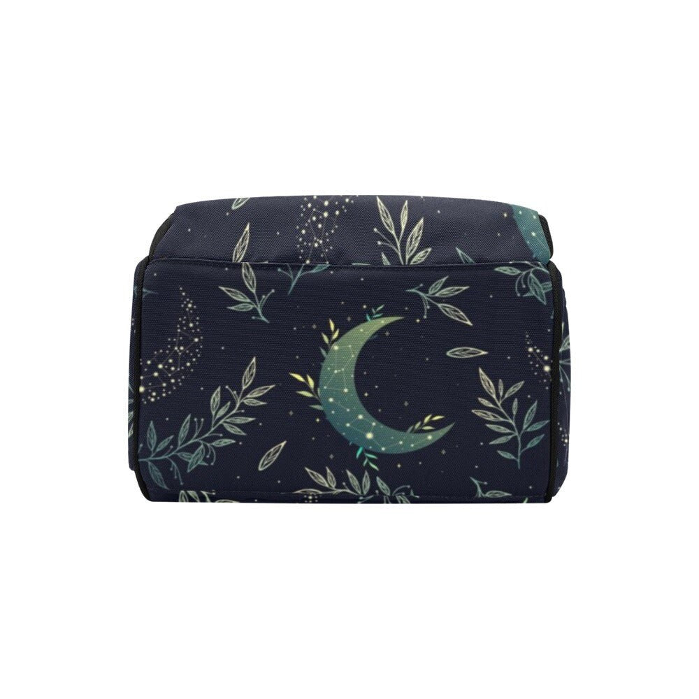 Celestial Moon Diaper Backpack, Witchy Starry Design