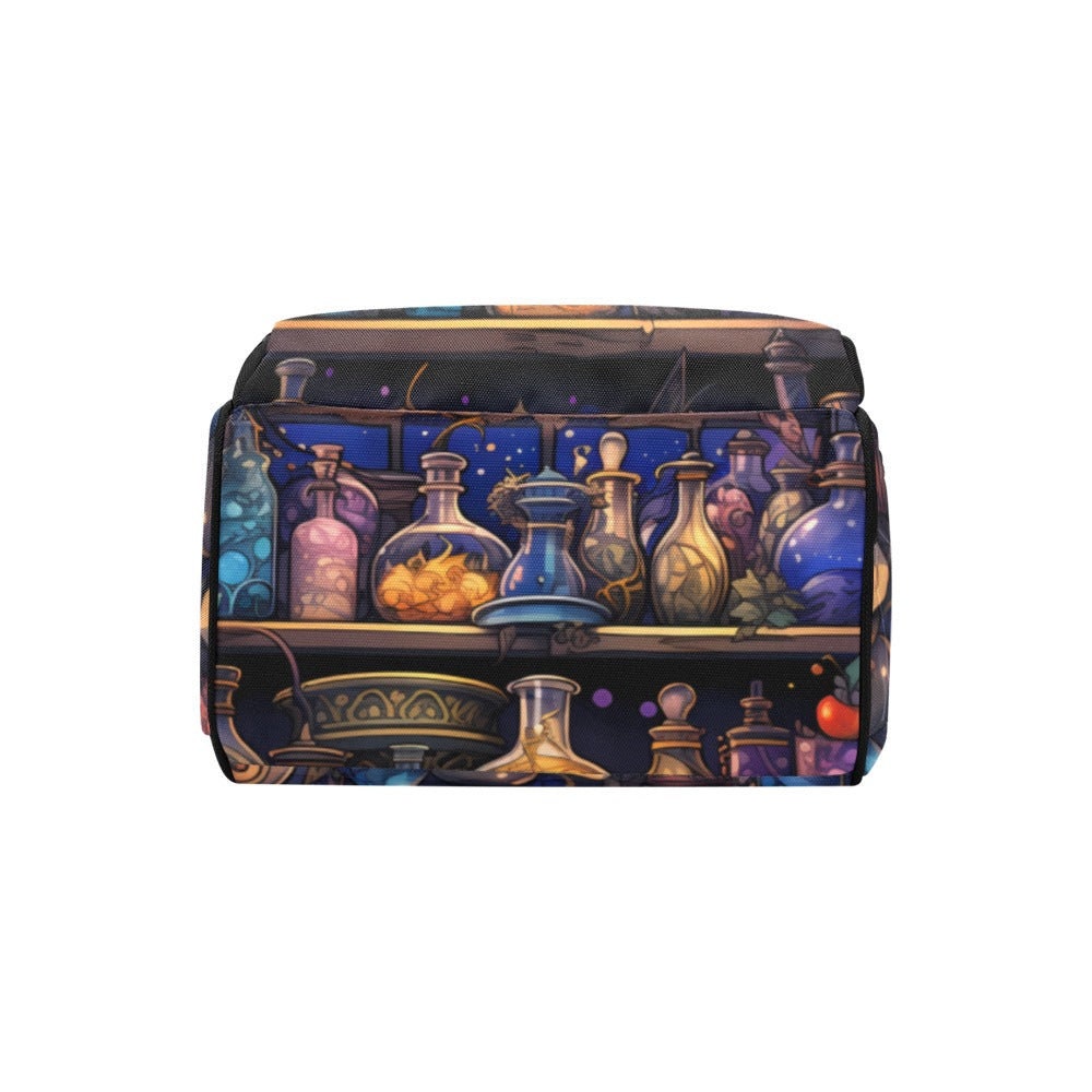 Witch Potion Backpack, Celestial Bookish Bag, Fantasy School Diaper Backpack