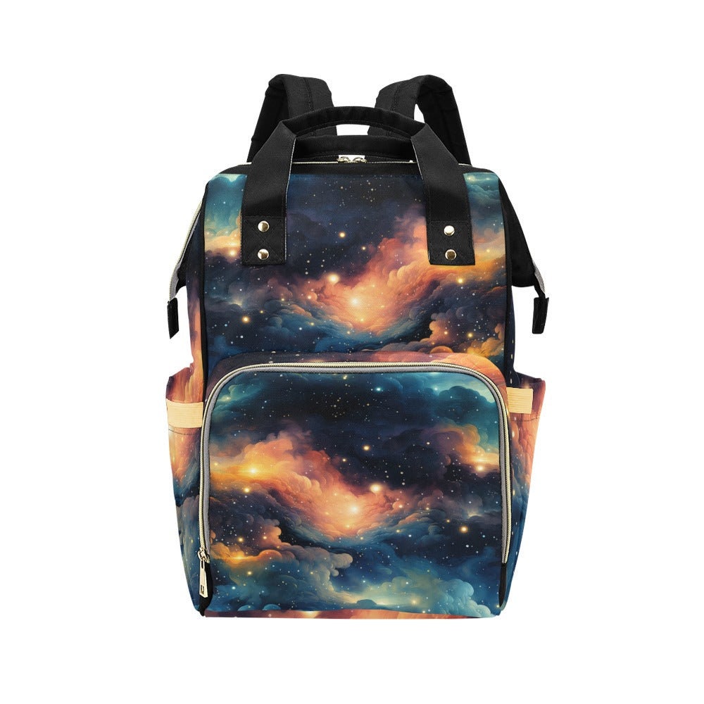 Galaxy Cloud Backpack, Celestial Diaper Bag, Cosmic School Tote Gift