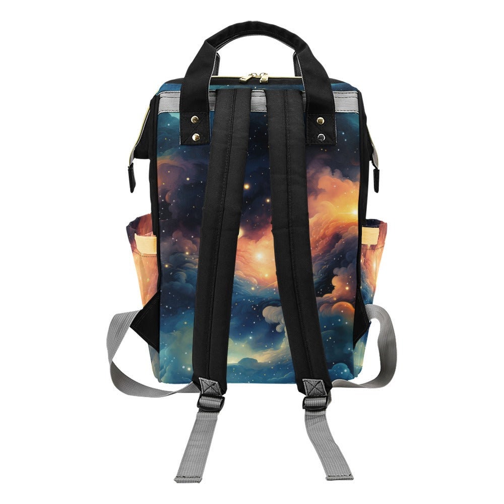 Galaxy Cloud Backpack, Celestial Diaper Bag, Cosmic School Tote Gift