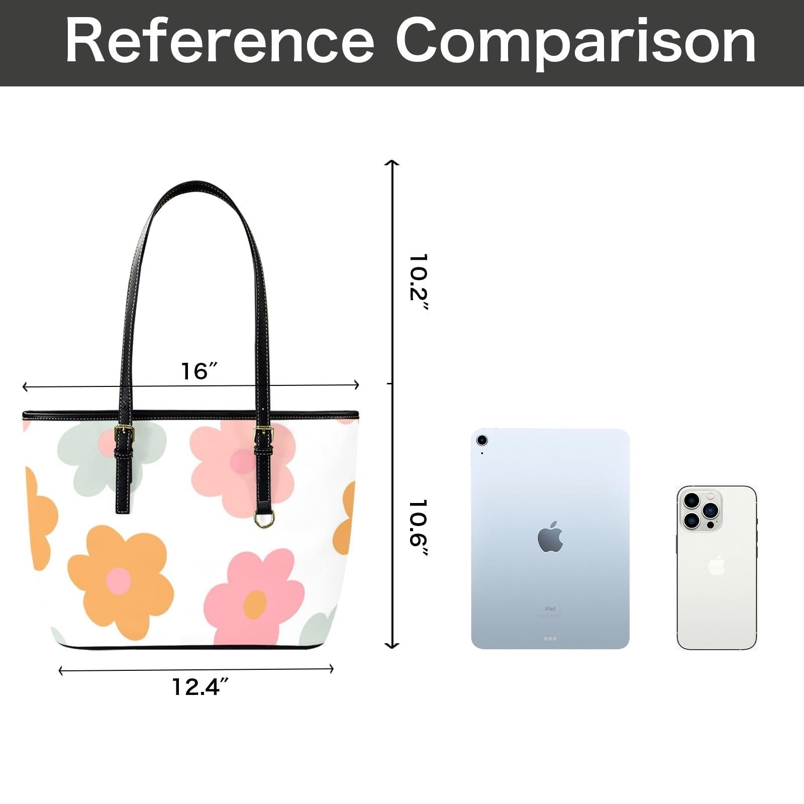 Floral Beach Tote Bag, Pastel Daisy Shoulder Bag, Cute Summer Carryall Purse