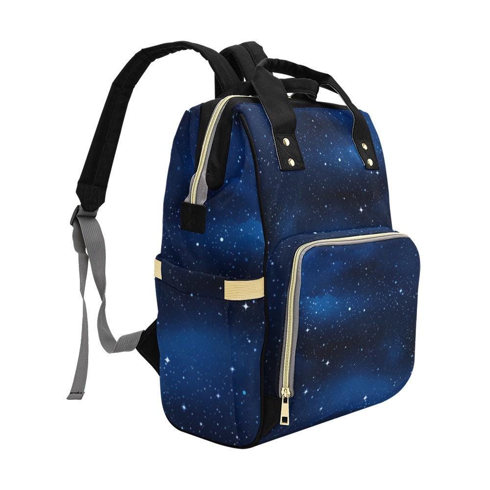 Starry Night Backpack, Galaxy Diaper Bag for Cosmic Moms, Blue Sky Baby Backpack Organizer, Spacecore Travel Bag, Celestial Gift for Her