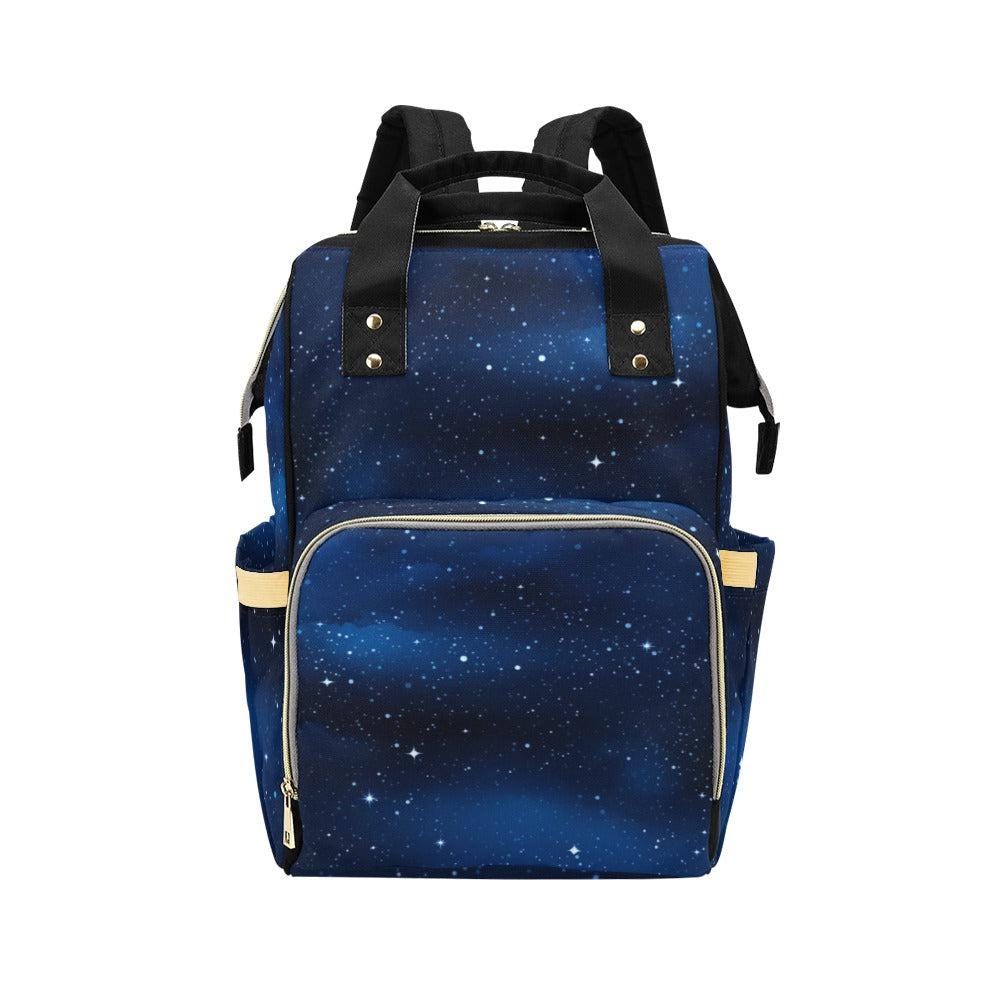 Starry Night Backpack, Galaxy Diaper Bag for Cosmic Moms, Blue Sky Baby Backpack Organizer, Spacecore Travel Bag, Celestial Gift for Her