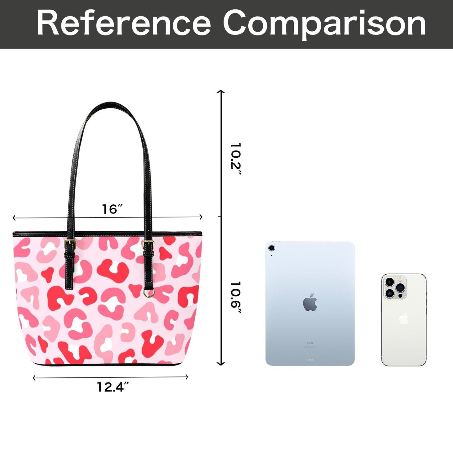 Preppy Pink Cheetah Tote Purse, Coastal Carryall for Cruise Outfits and Weekend Getaways