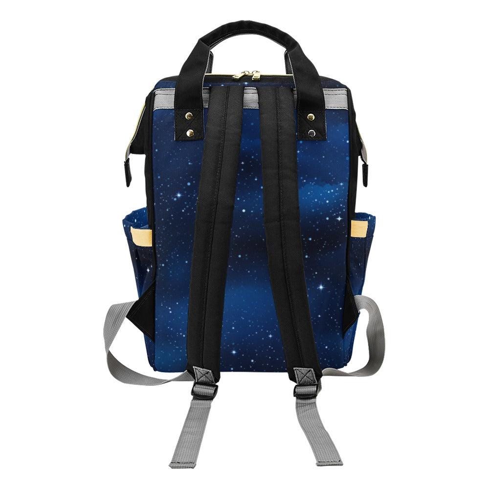 Starry Night Backpack, Galaxy Diaper Bag for Cosmic Moms, Blue Sky Baby Backpack Organizer, Spacecore Travel Bag, Celestial Gift for Her