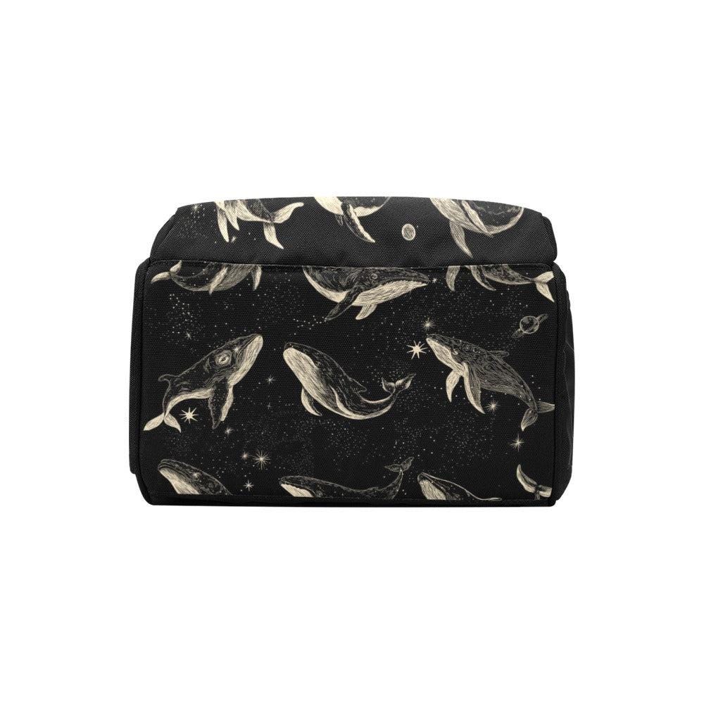 Whale Print Backpack, Ocean Diaper Bag, Teacher Work Bag, Mom Gift