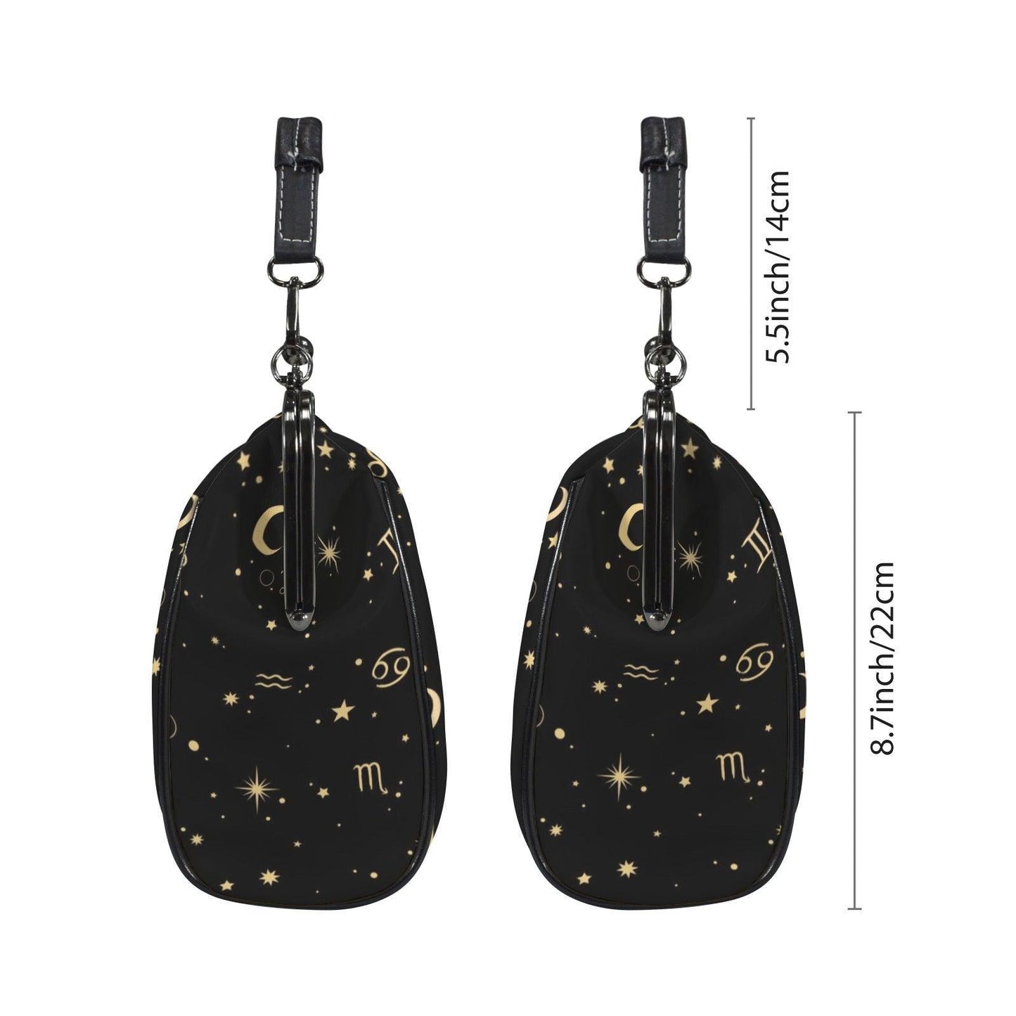 Zodiac Constellation Handbag: Celestial Witchy Clasp Purse