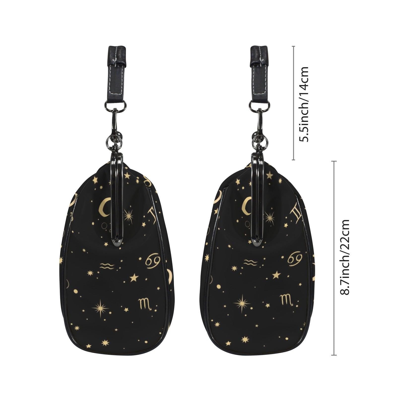 Zodiac Constellation Handbag: Celestial Witchy Clasp Purse