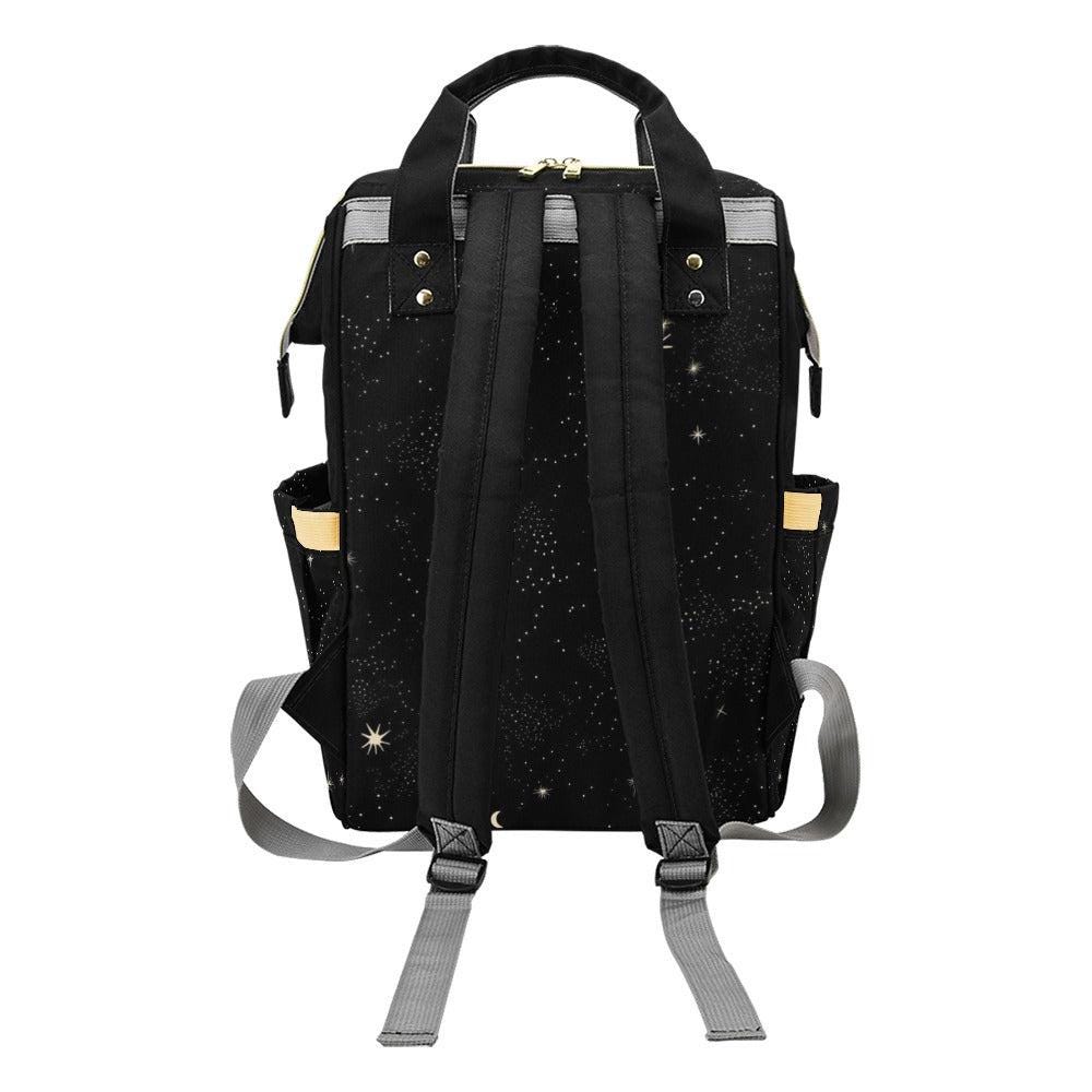 Starry Night Backpack, Celestial Diaper Bag, Witchy Astrology Travel Pack