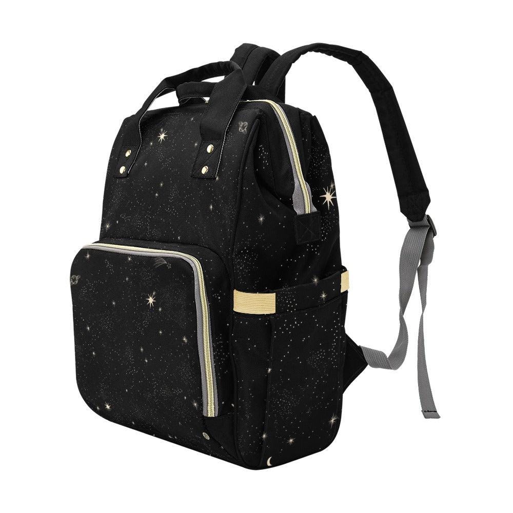 Starry Night Backpack, Celestial Diaper Bag, Witchy Astrology Travel Pack
