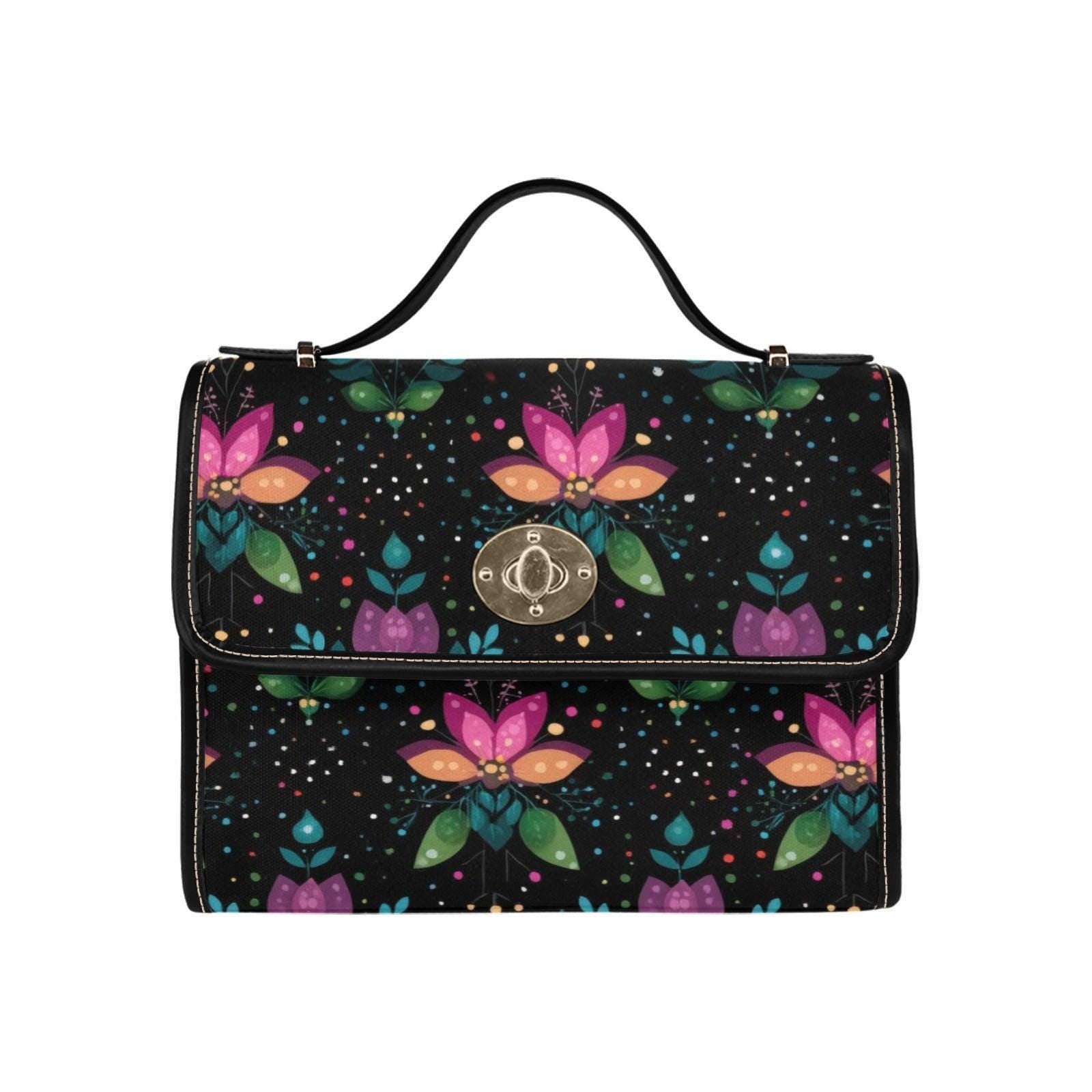 Mystical Butterfly Floral Bag, Fantasy Crossbody Purse, Colorful Fairycore Tote, Magical Flower Handbag, Whimsical Accessories, Fairy Gifts