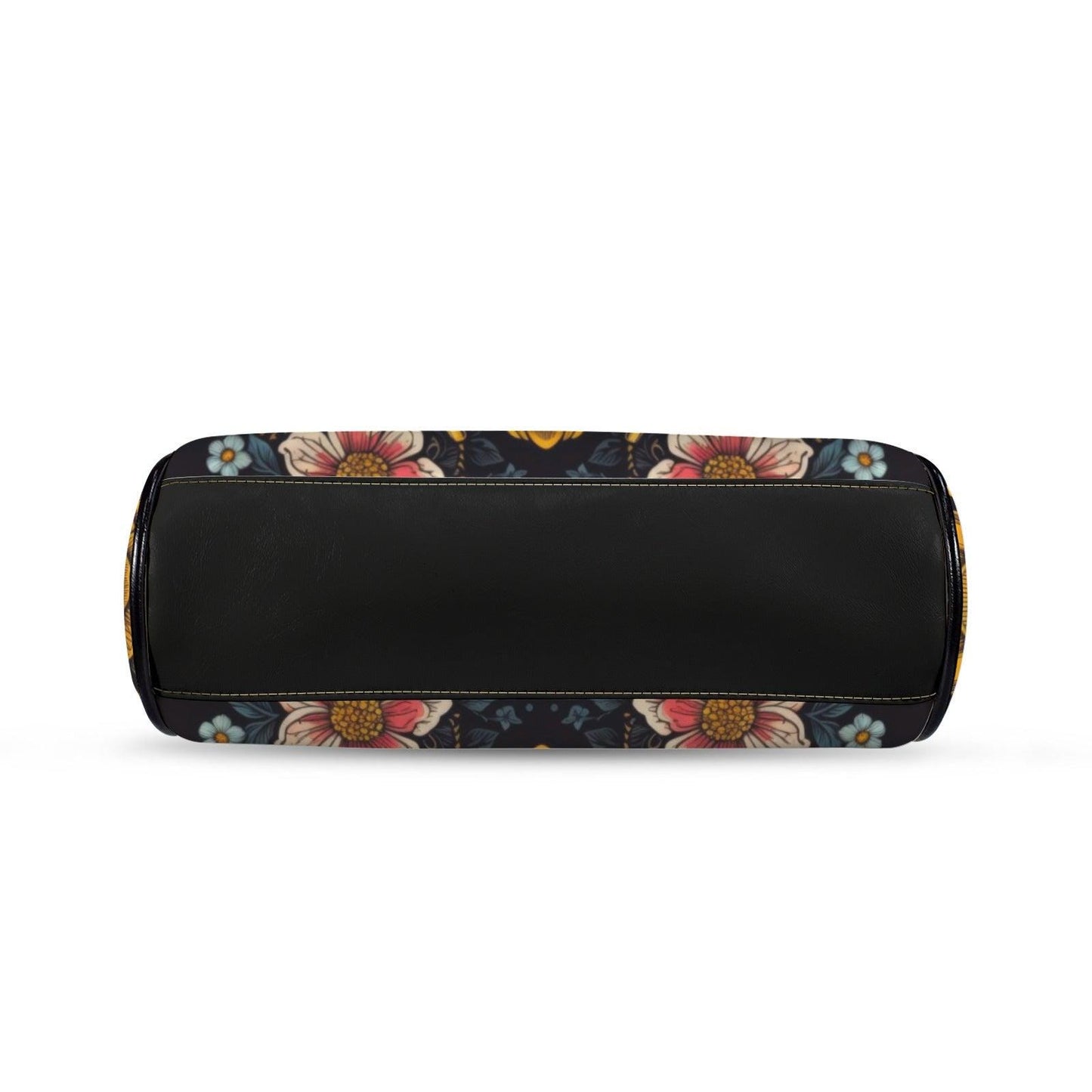 Honeybee Floral Kisslock Bag, Nature Inspired Purse, Vintage Handbag