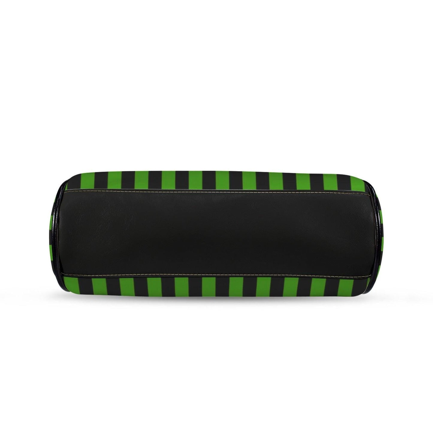 Green Stripe Kisslock Bag, Gothic Witchy Purse, Vintage Alt Fashion Handbag