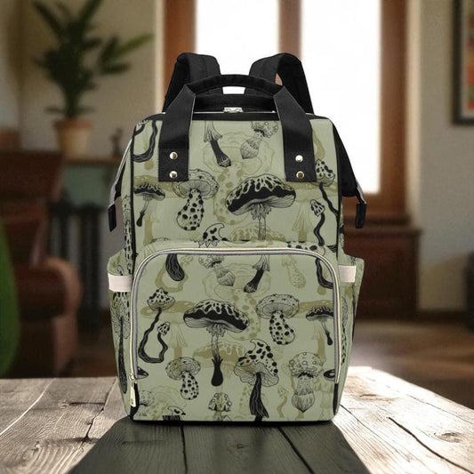Mushroom Backpack Diaper Nappy Bag Mushroom Baby Forestcore Nursery Cottagecore Baby Goblincore Baby Mushroom Bag Scandi Baby Toadstool Baby