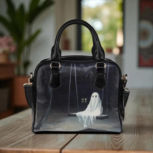 Spooky Ghost Satchel Bag for Halloween