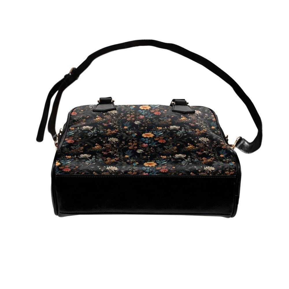 Dark Floral Satchel
