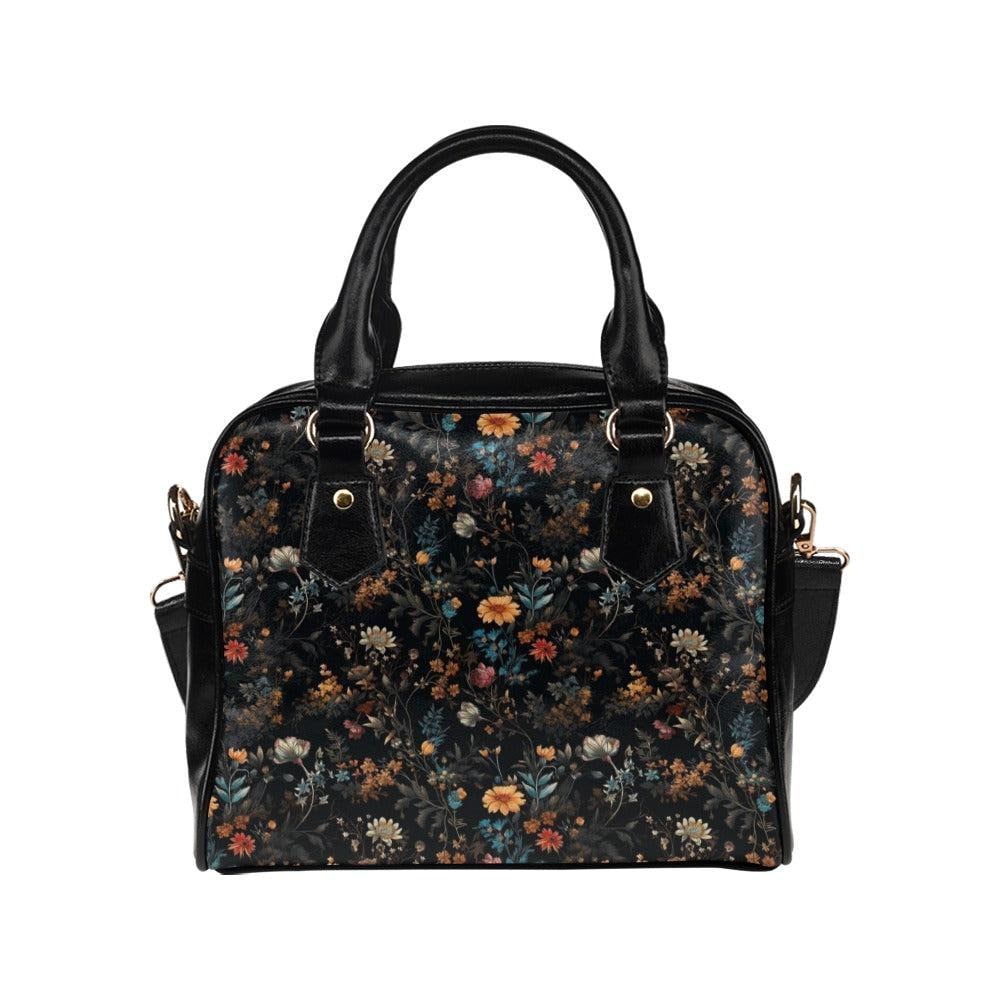 Dark Floral Satchel