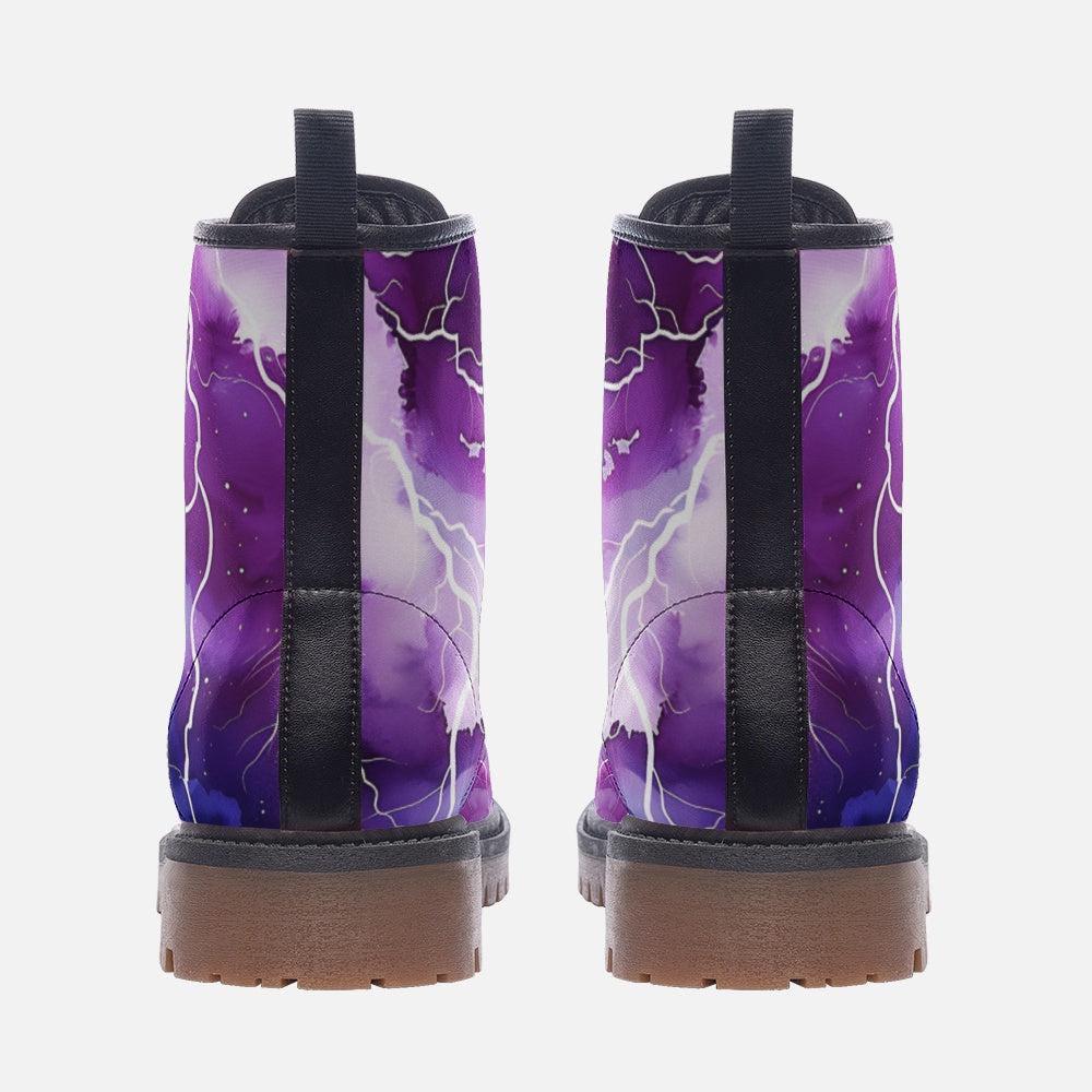 Lightning Storm Rave Boots, Festival Lace Up Platform Boots, Electric Punk Shoe Statement