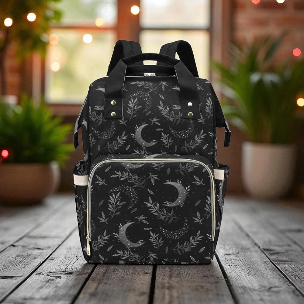 Backpack Goth Baby Stuff Goth Baby Bag Creepy Cute Pastel Witchy Nappy Bag Spooky Emo Diaper Bag Witchy Mom Baby Gear