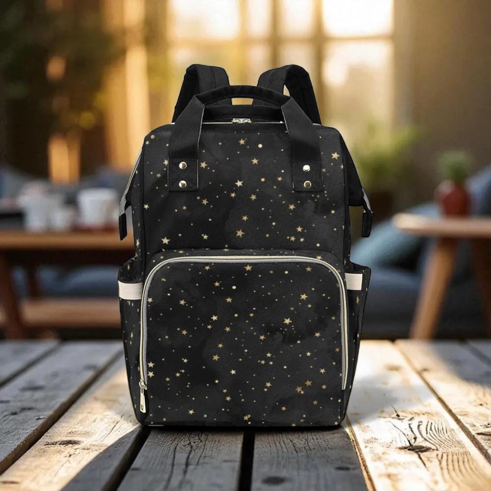 Night Sky Stars Diaper Backpack