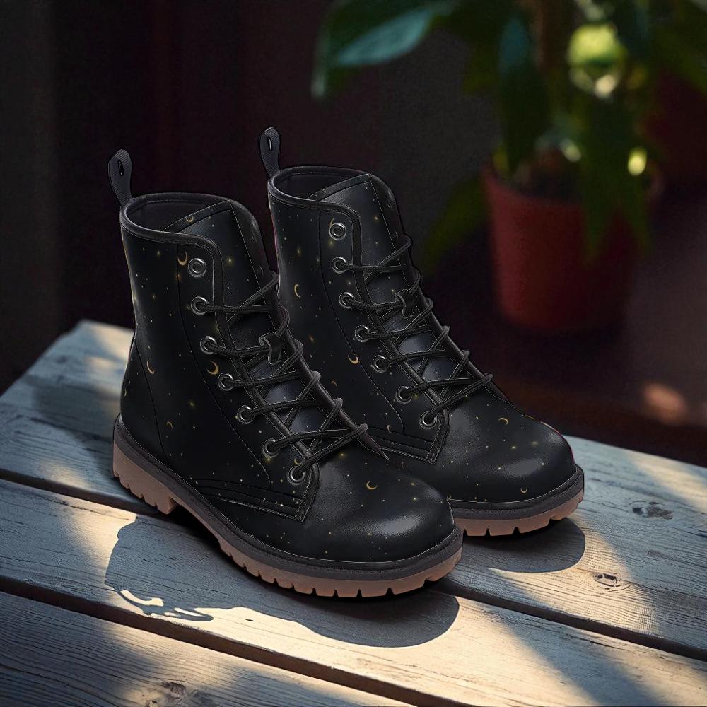 Gold Celestial Combat Boots