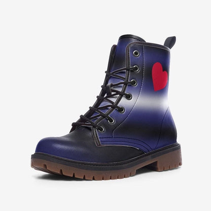 LGBTQ Rainbow Vegan Leather Boots, Pride Parade