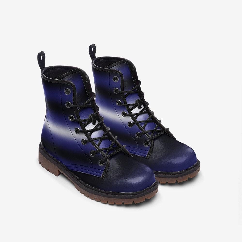LGBTQ Rainbow Vegan Leather Boots, Pride Parade