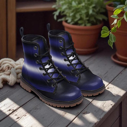 LGBTQ Rainbow Vegan Leather Boots, Pride Parade