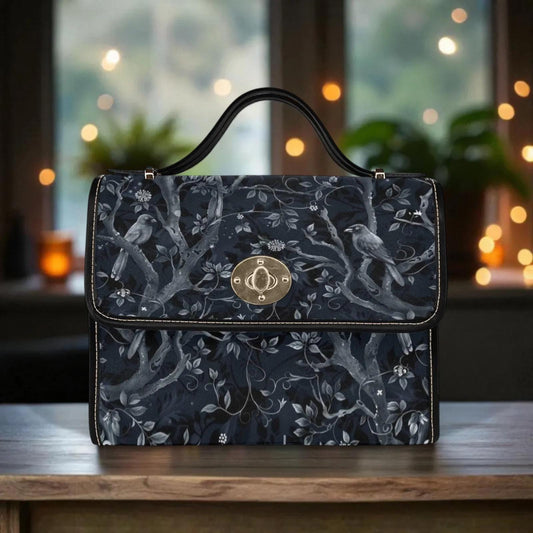 Dark Woodland Bird Handbag, Gothic Forest Purse, Cottagecore Gift for Her