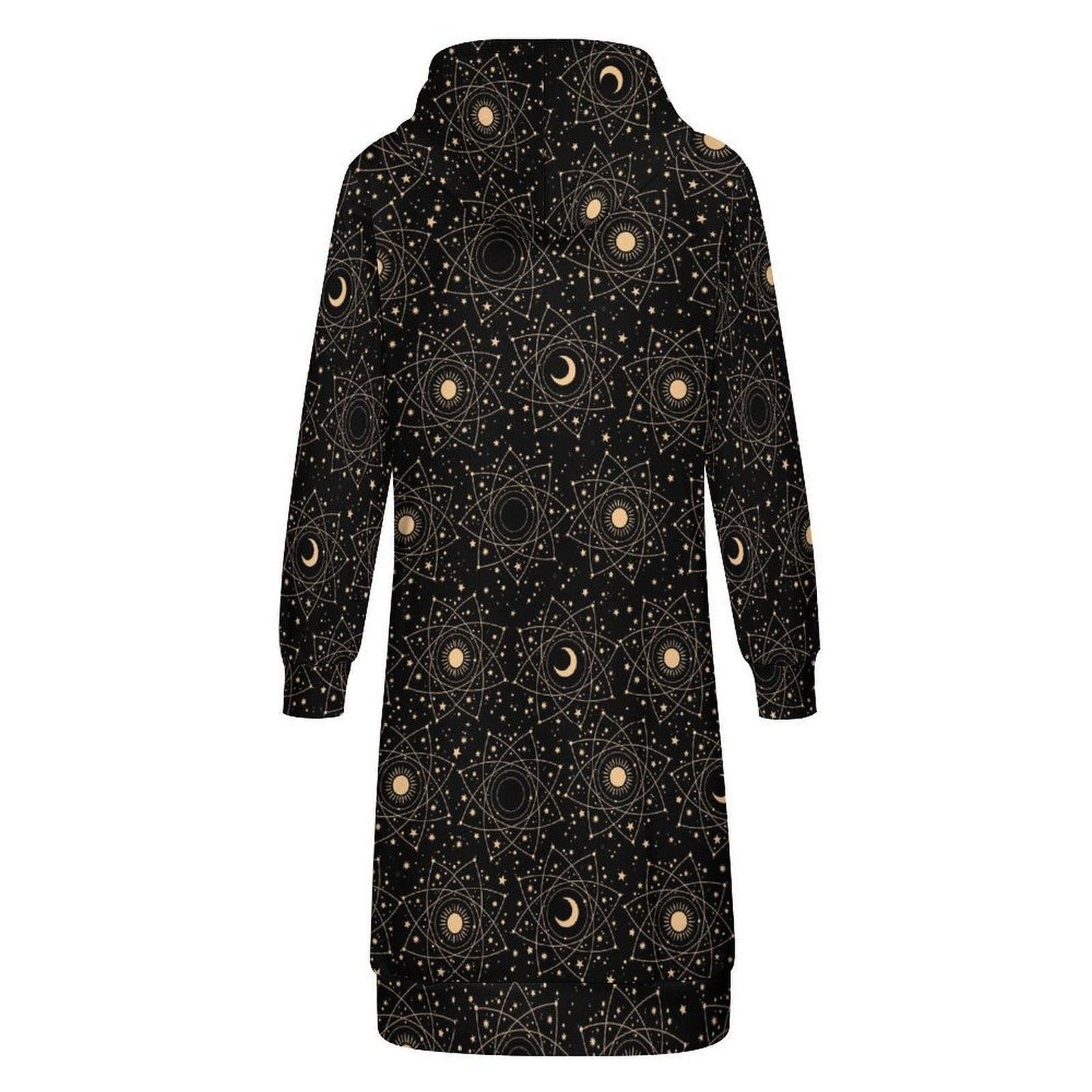 Constellation Print Hooded Coat Lightweight Women’s Jacket