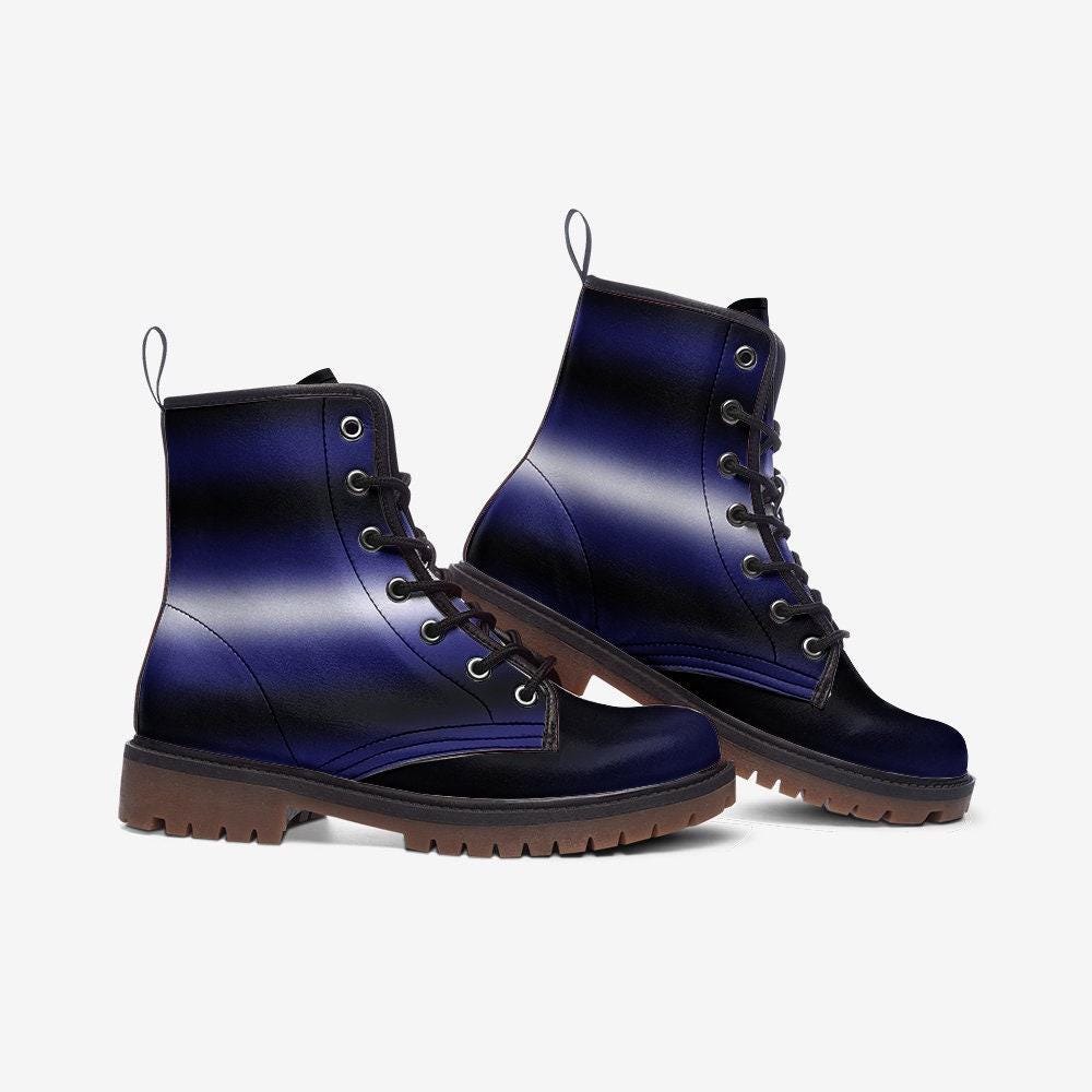 LGBTQ Rainbow Vegan Leather Boots, Pride Parade