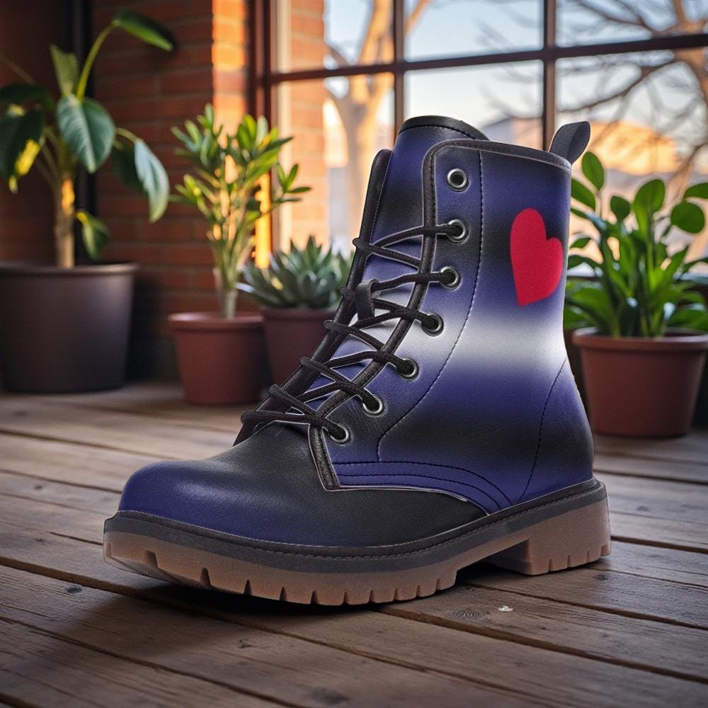 LGBTQ Rainbow Vegan Leather Boots, Pride Parade