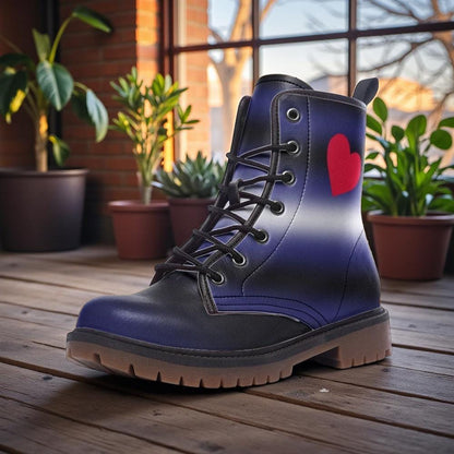 LGBTQ Rainbow Vegan Leather Boots, Pride Parade
