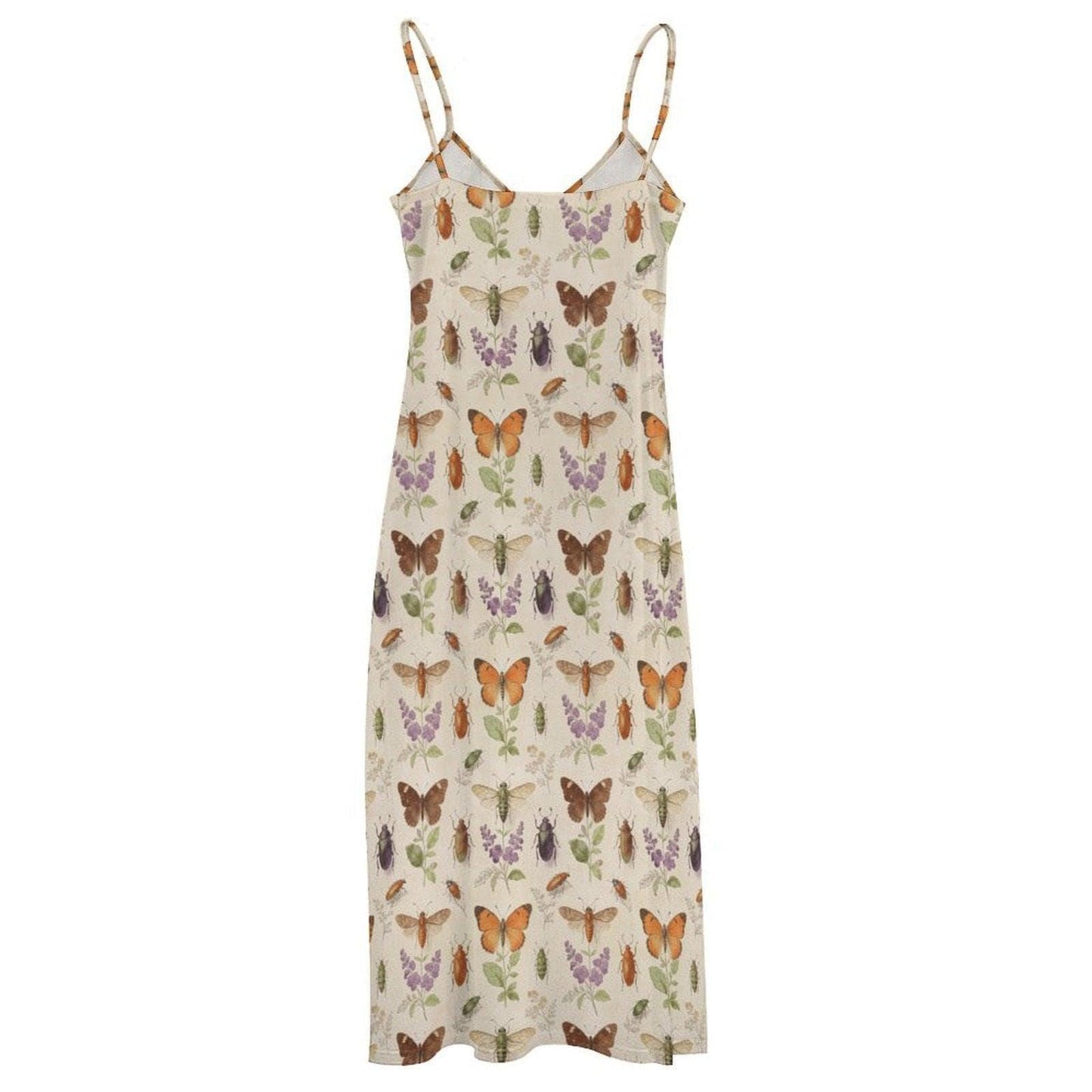 Butterfly Sundress, Botanical Slip Dress, Cottagecore Garden Party Dress