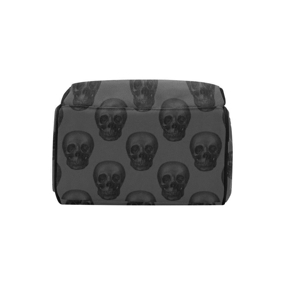 Skull Diaper Backpack, Gothic Baby Bag, Mom Travel Backpack