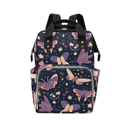 Moth Diaper Bag Backpack, Mom Backpack, Baby Travel Bag, Nursery Organizer